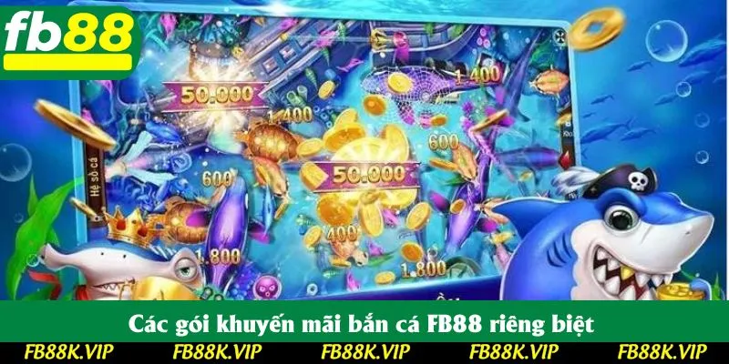 Các gói khuyến mãi bắn cá FB88 riêng biệt 