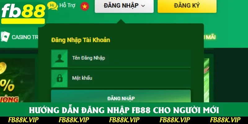 Đăng nhập FB88 chỉ với 4 bước dễ hiểu